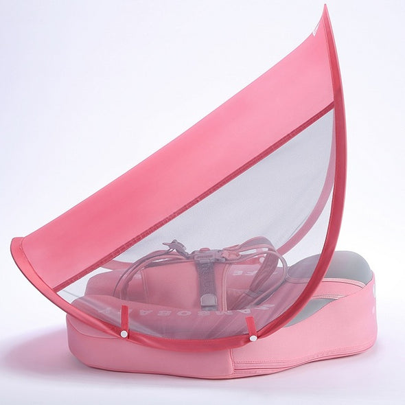 Non Inflatable Infant & Toddler Safety Pool Floater With Sunshade