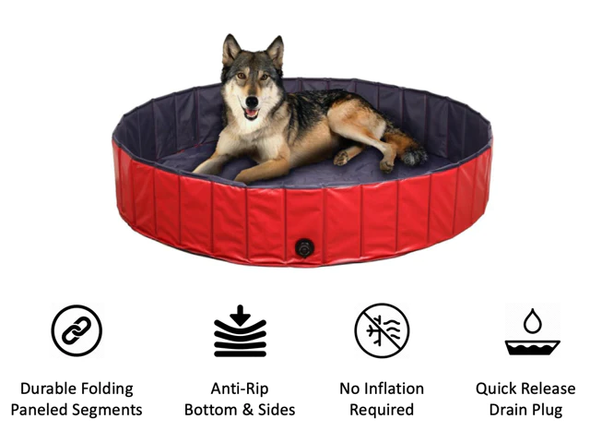 Foldable Dog Swimming Pool-Paw Pool