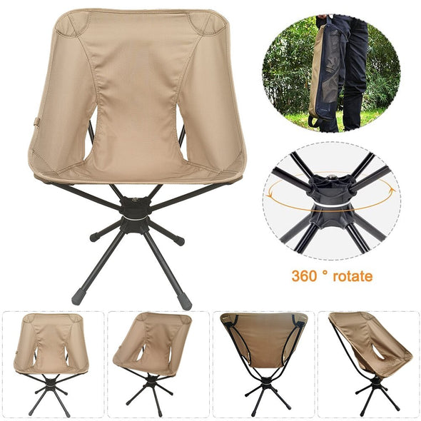 Folding Camping Chair-360 Degree Rotatable Axis