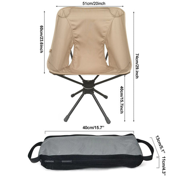 Folding Camping Chair-360 Degree Rotatable Axis